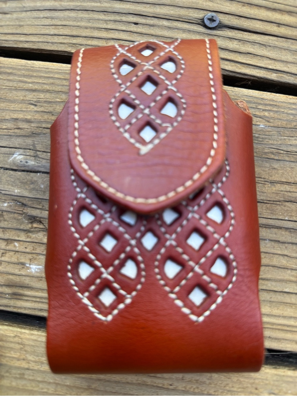 Leather cigarette  Holster Case - Brown